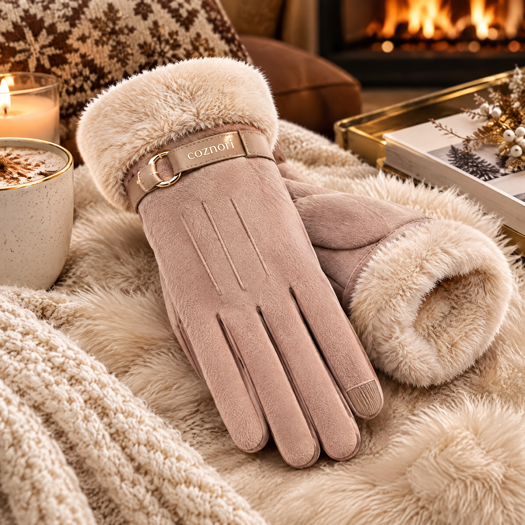 COZNORI™ | Élan Fur Cuff Winter Gloves