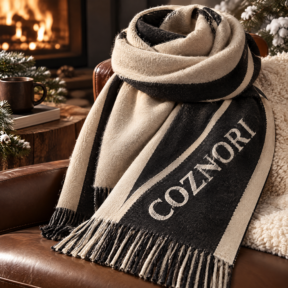 COZNORI™ | Signature Noir Winter Scarf