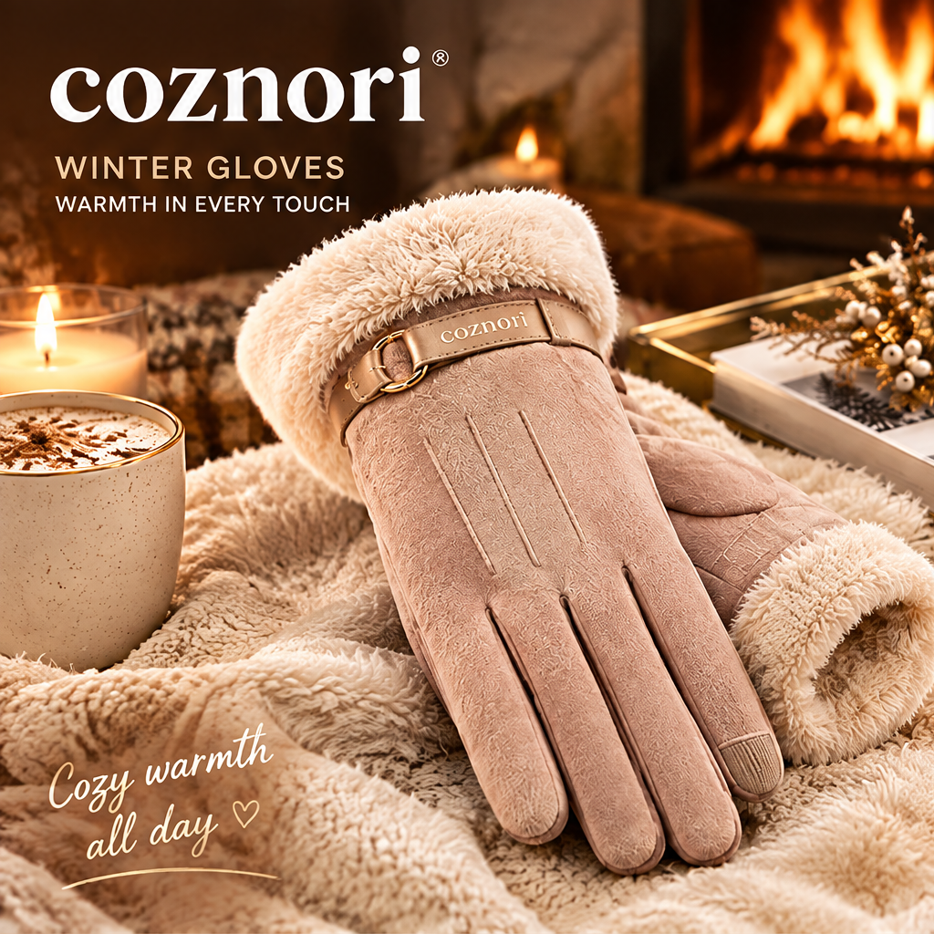 COZNORI™ | Élan Fur Cuff Winter Gloves