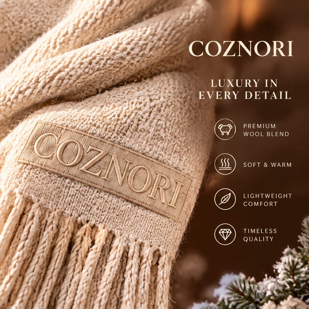 COZNORI™ | Alpine Luxe Knit Scarf