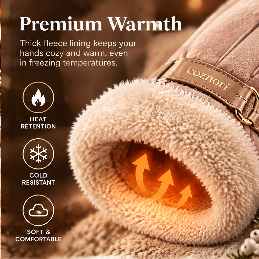COZNORI™ | Élan Fur Cuff Winter Gloves