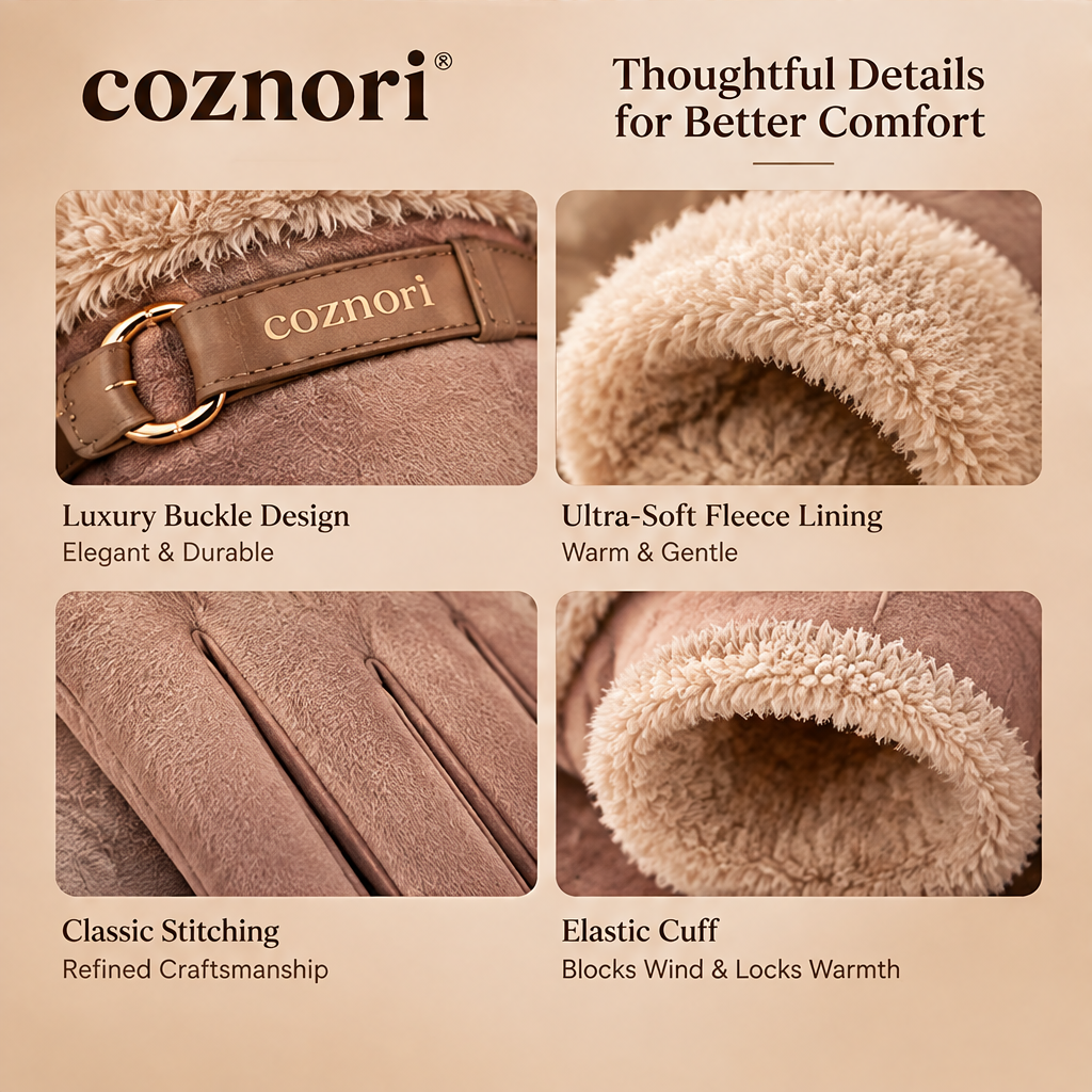 COZNORI™ | Élan Fur Cuff Winter Gloves