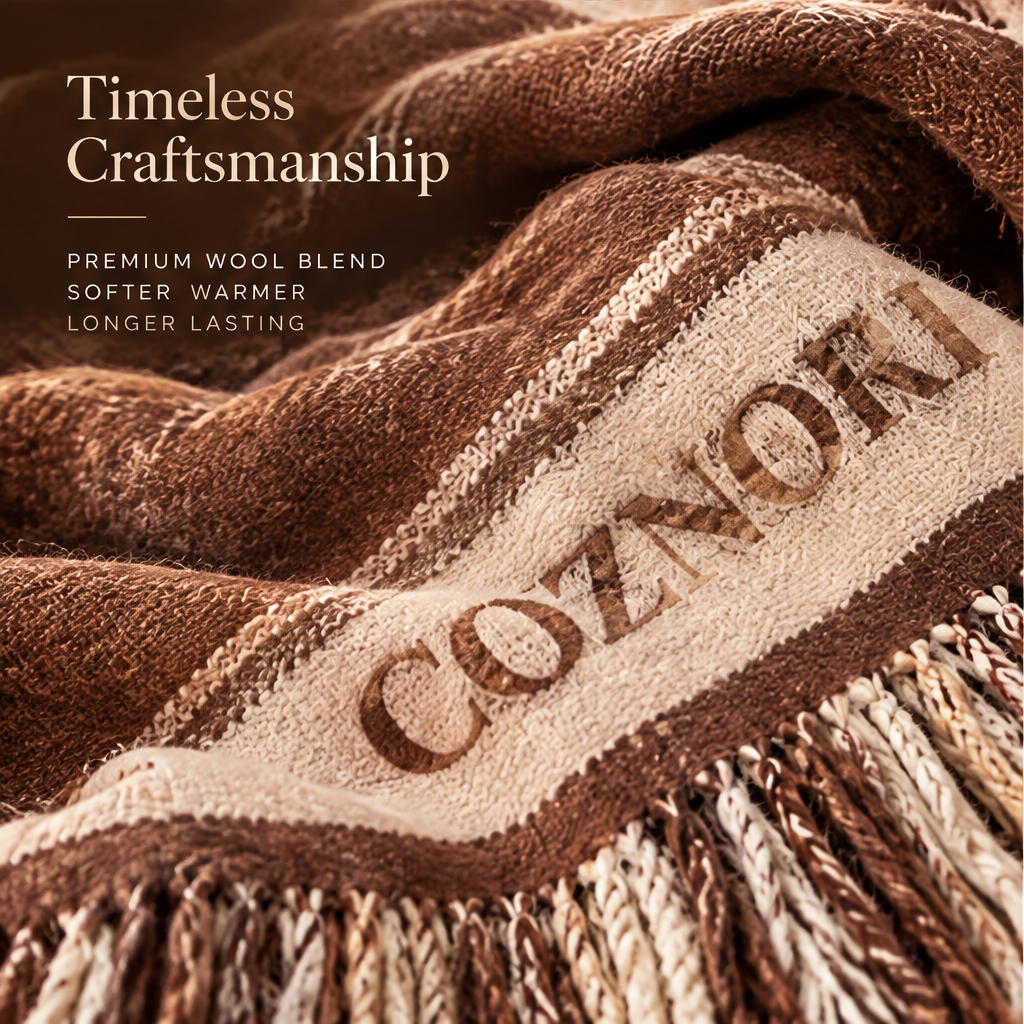 COZNORI™ | Signature Heritage Wrap Scarf