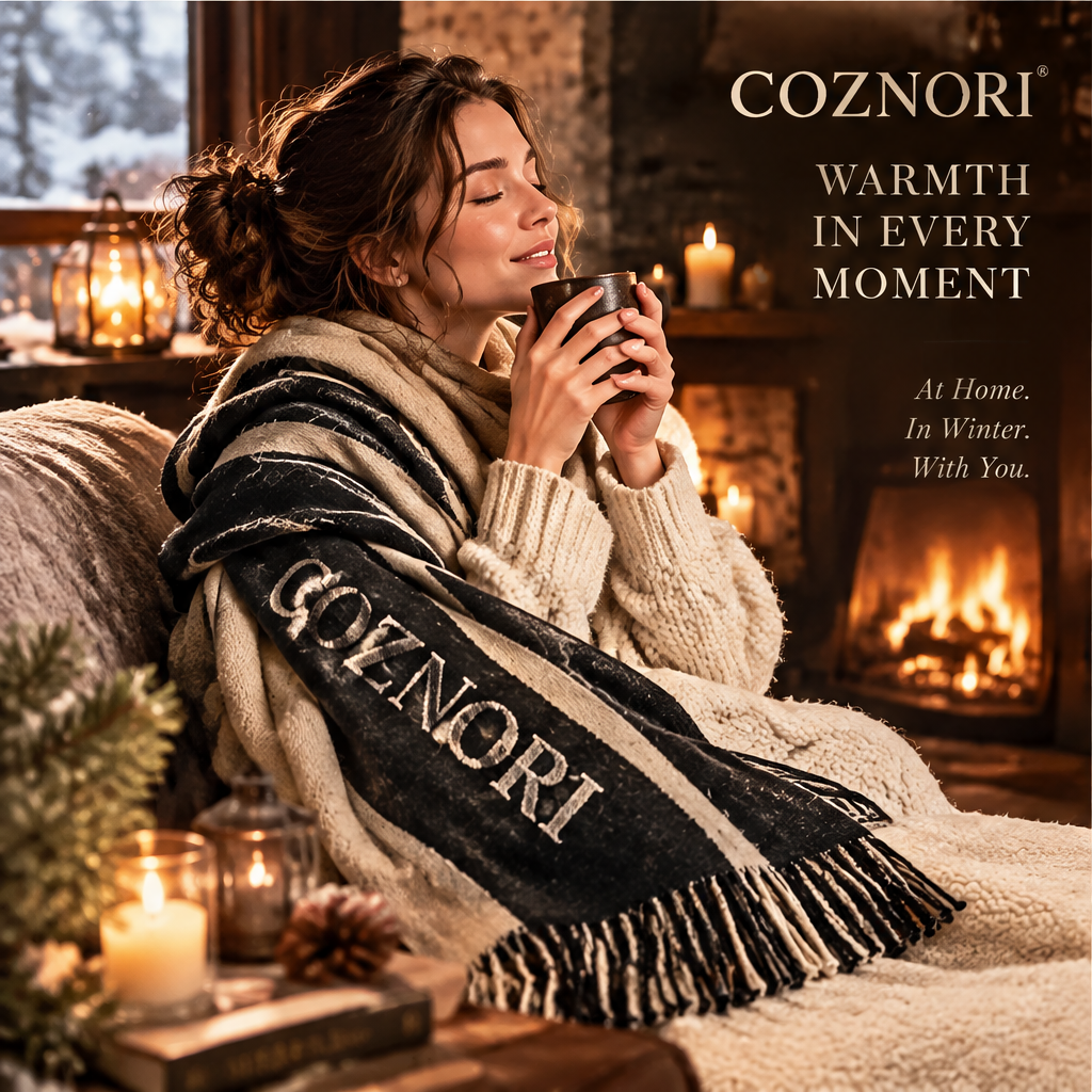 COZNORI™ | Signature Noir Winter Scarf