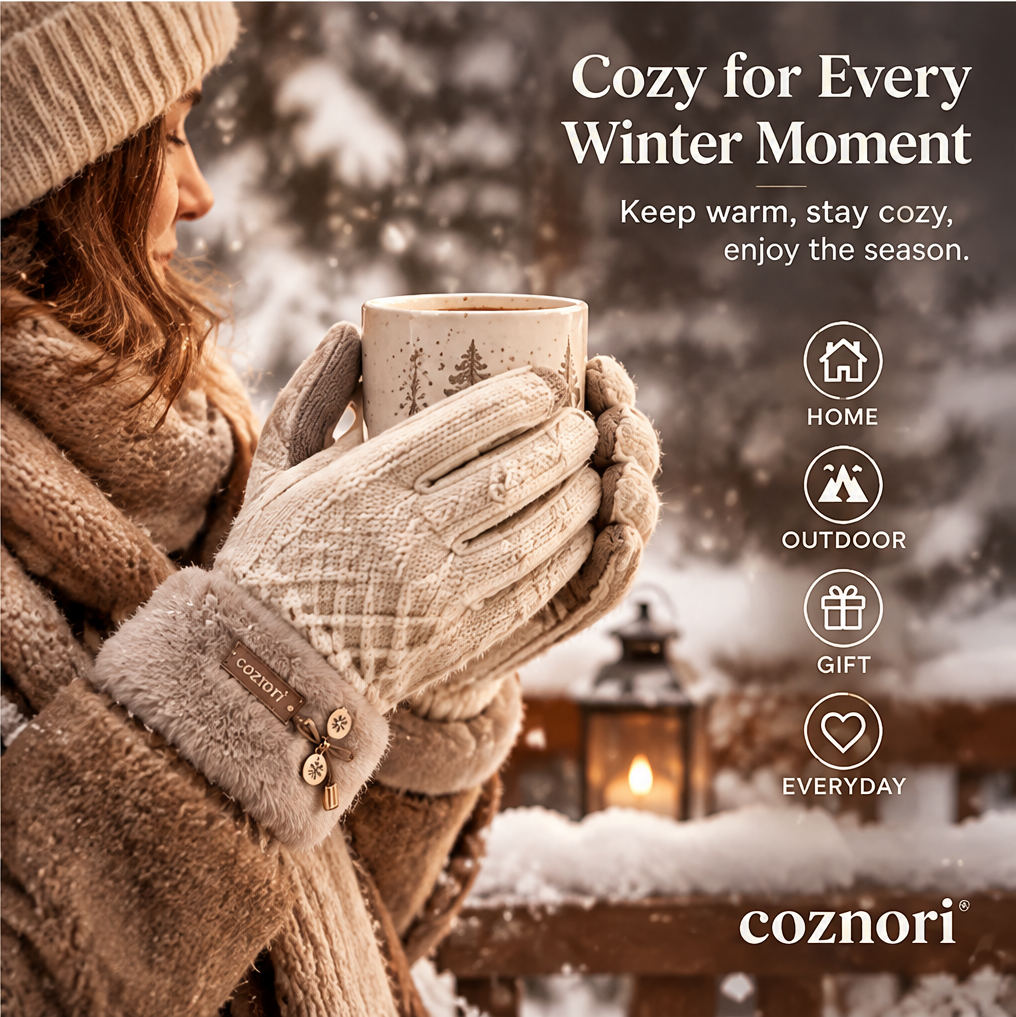COZNORI™ | Winter Luxe Knit Gloves